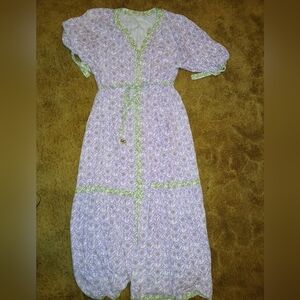 Cactus + Pearl Maxi Tiered Dress